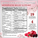 Menopause Supplements for Women, Multi-Symptom Menopause Relief for Women Vitamin Gummy, with PABA & Sage Extract, Supports Nigh