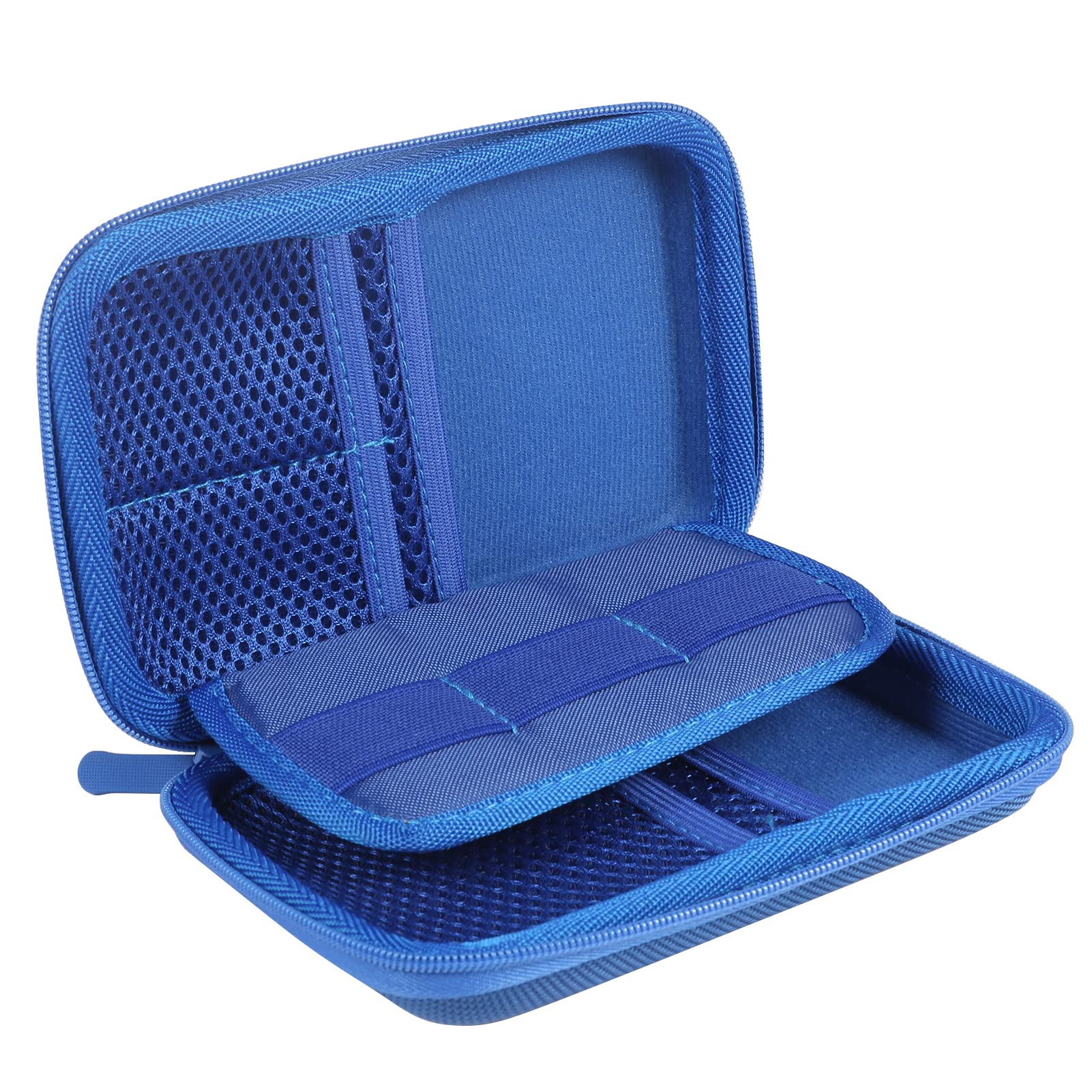 AWDO Hard Shell Diabetic Supplies Travel Case Organizer Bag for Blood Glucose Meter, Blood Sugar Test Strips, Lancets, Syringes,