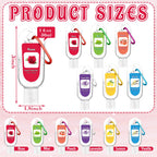 Sacubee 24 Pack Fruit Scented Hand Sanitizers Keychain Gift Mini Hand Sanitizer Bulk 1 oz Travel Size Sanitizer Keychain Gift Se