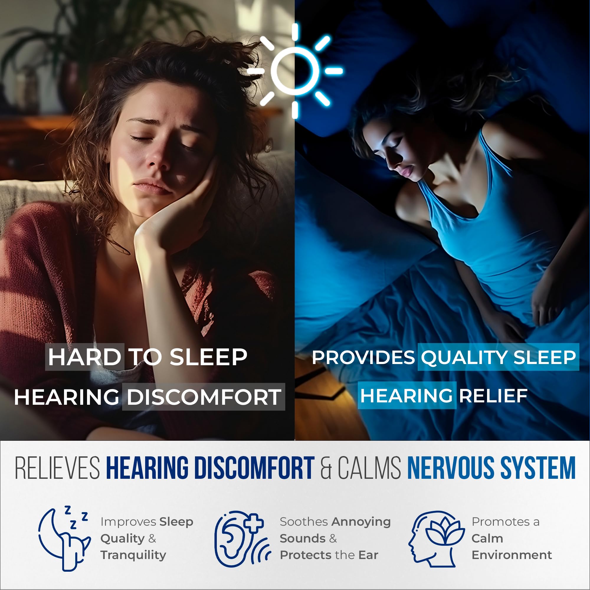BACTICURE Audio Calm - Tinnitus Relief Supplement | Natural Stop Tinnitus Solution - Relieves Ear Ringing, Buzzing, Clicking | 6