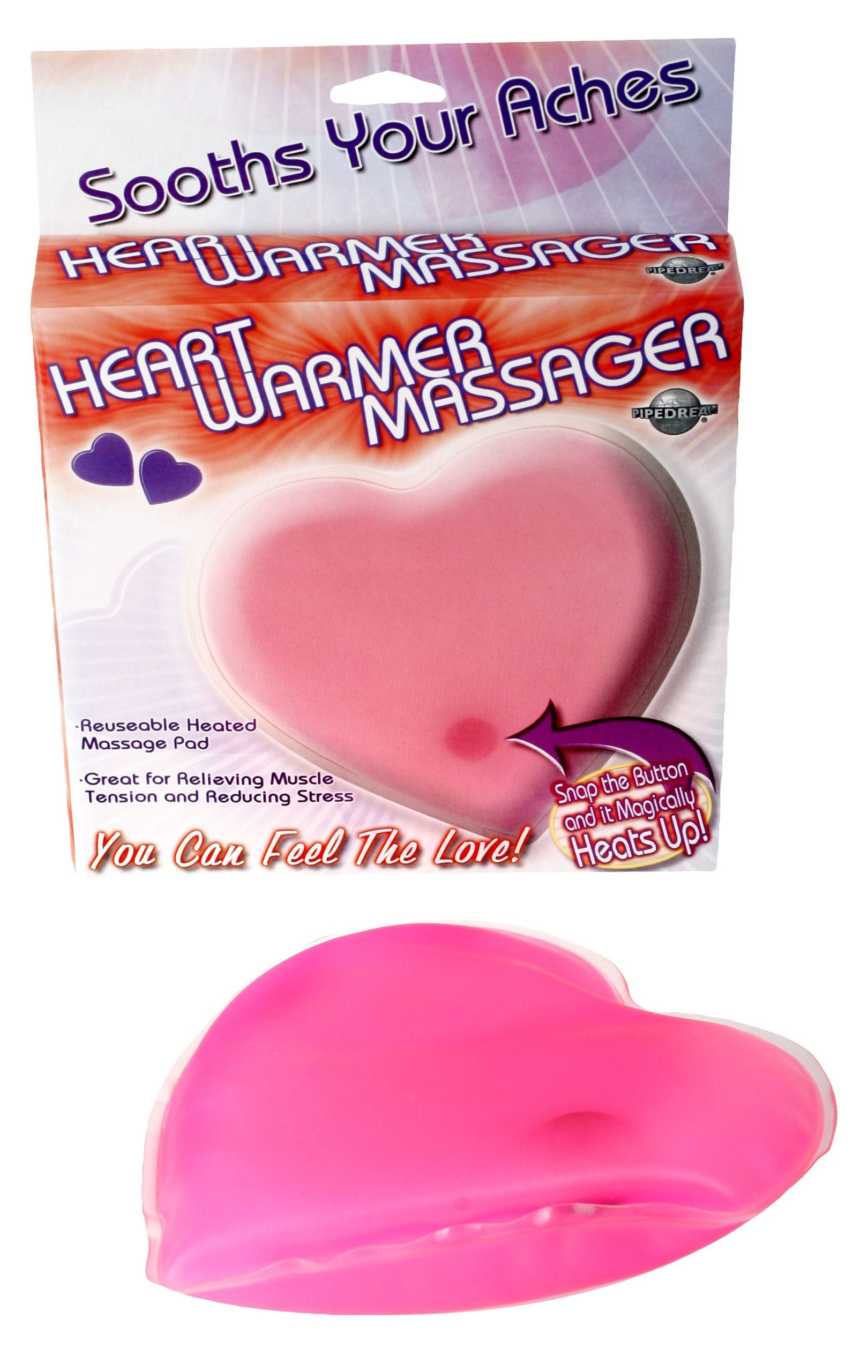Pipedream Heart Warmer Massager, Pink