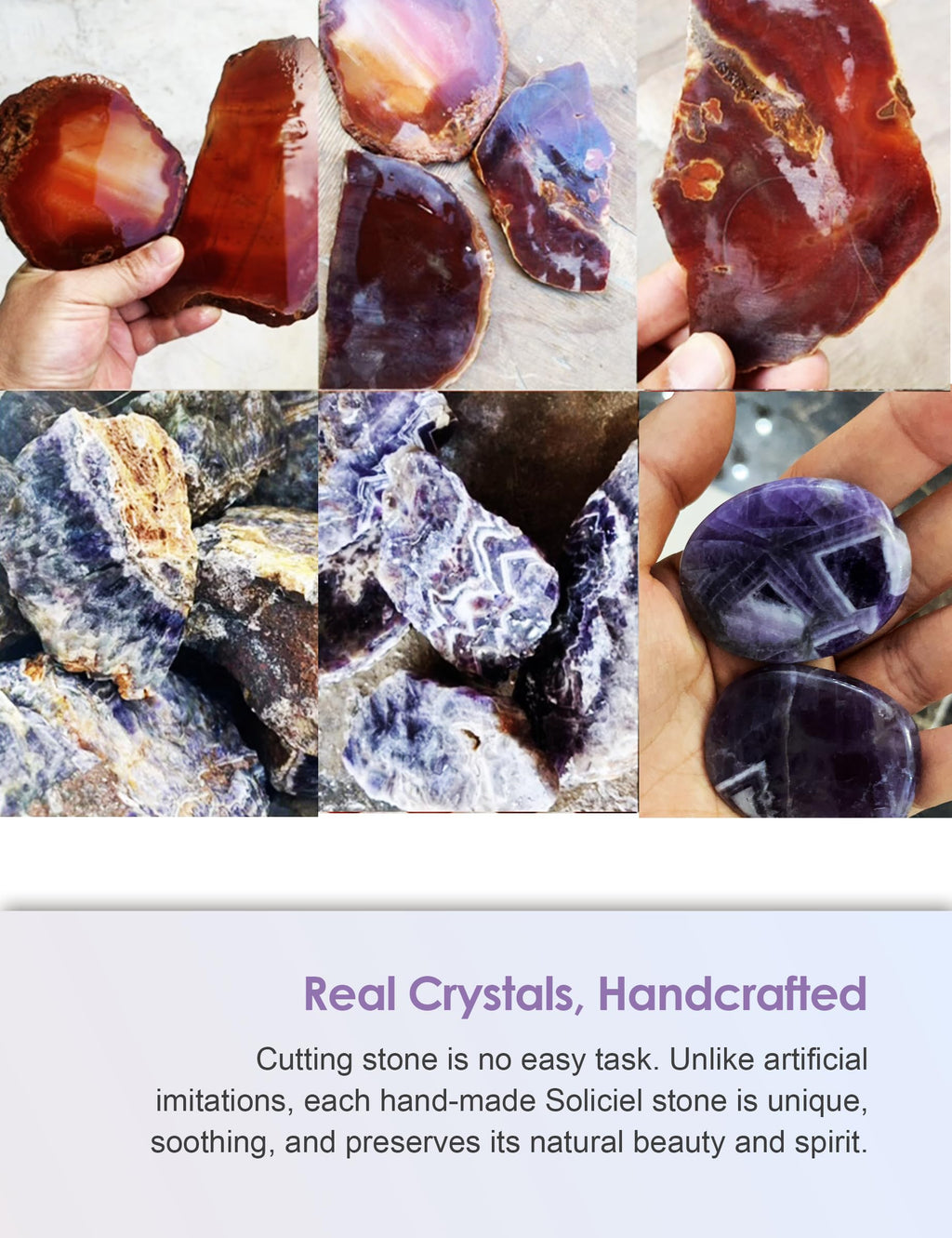 SOLICIEL This Too Shall Pass Amethyst Healing Crystal, You Got This Inspirational Gifts Speical Thinking of You Keepsake Gifts f