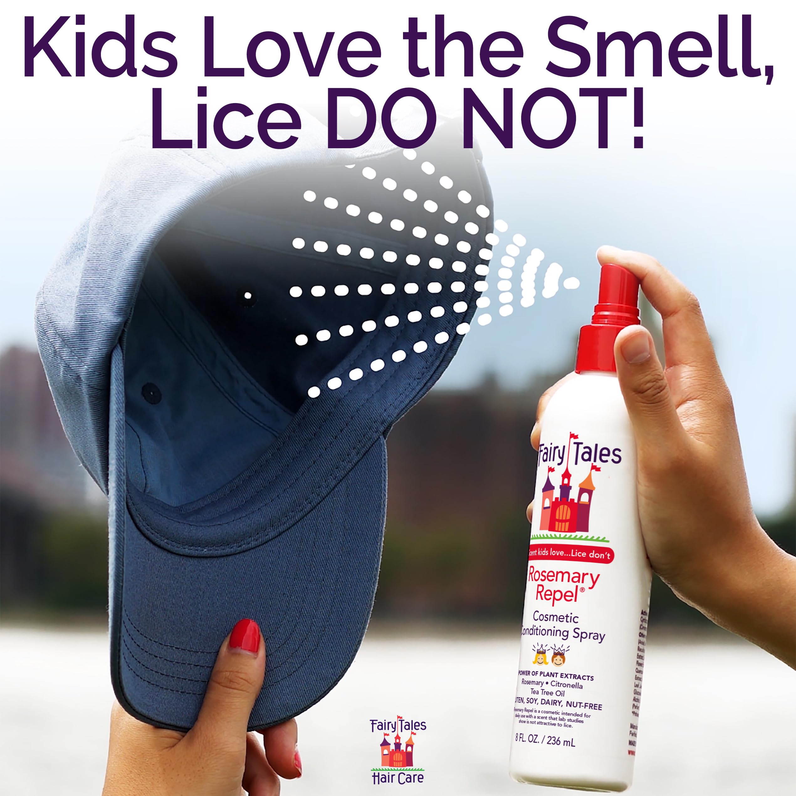 Fairy Tales Rosemary Repel Daily Kids Shampoo- Kids Like the Smell, Lice Do Not, 32 fl oz. (Pack of 2)