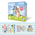 Bluey Kids Bandages, 3 Assorted Sizes 100 CT | Wear Like Stickers, Flexible Adhesive Bandages for Minor Cuts, Scrapes, and Burns