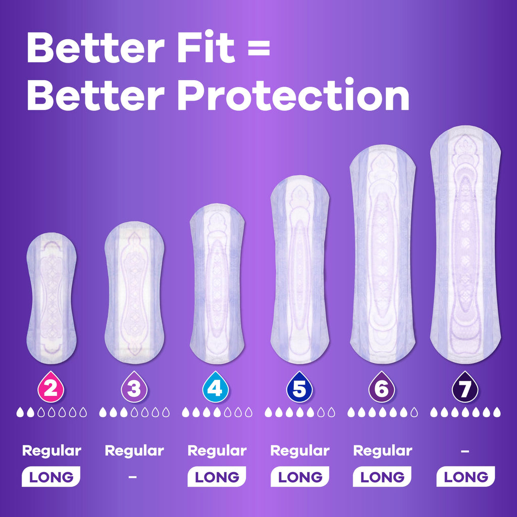 Always Discreet Adult Incontinence & Postpartum Pads For Women, Size 5, Heavy Absorbency, Long Length, 39 Count