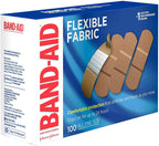 Johnson & Johnson JJ4444 Band-Aid Woven Adhesive Bandages, 1 '' x 3 '', Tan (Box of 100)