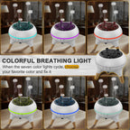 Morbou Essential Oil Diffuser Jellyfish Mist Dancing with Music Aromatherapy, 7 Colorful Lights Hotel Collection Diffuser Oils S