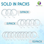 Mars Wellness Oxygen Tubing - Premium Clear Crush Resistant Oxygen Tubes - 50 Foot - 3 Tubes