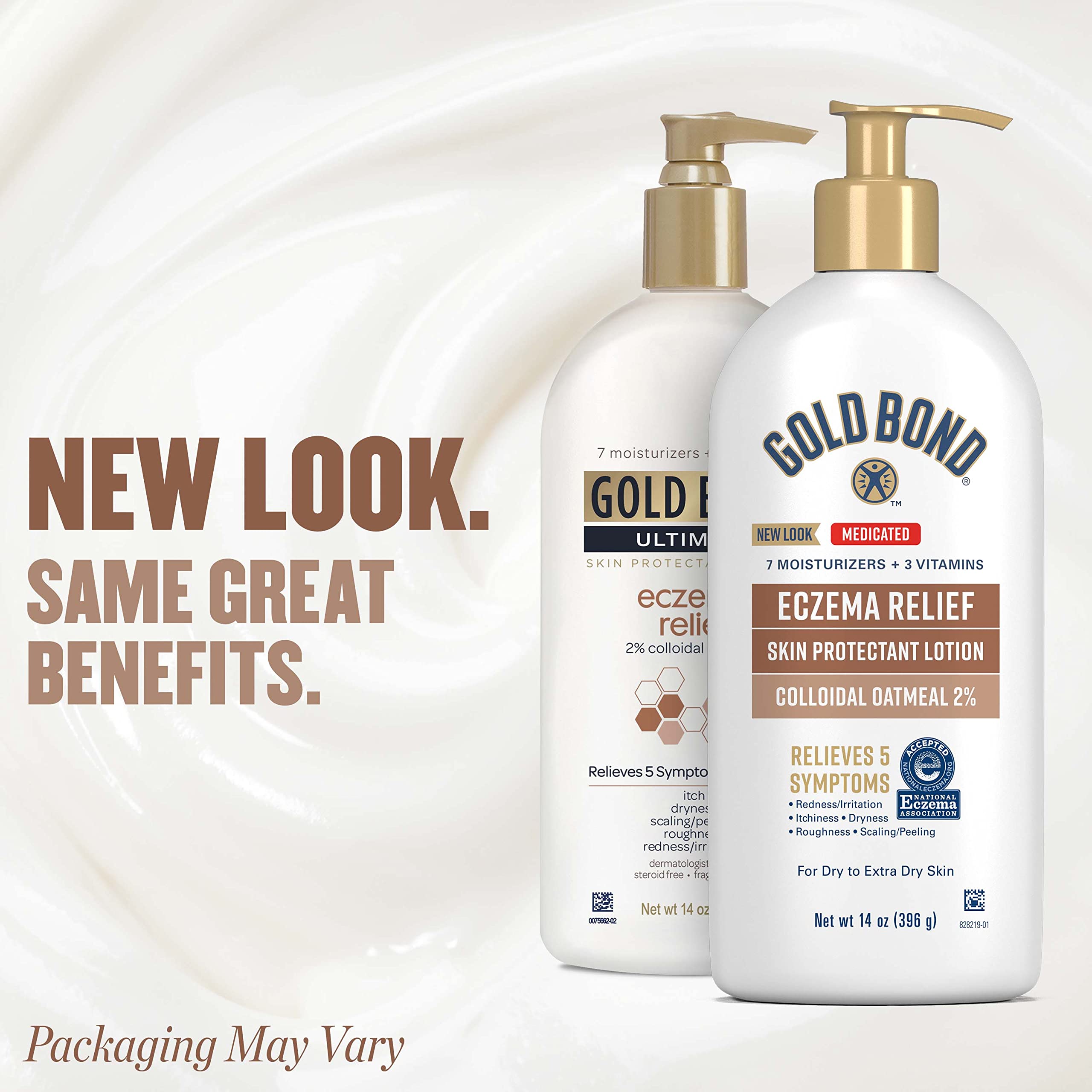 Gold Bond Medicated Eczema Relief Skin Protectant Lotion, 14 oz., With 2% Colloidal Oatmeal