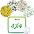 Kovoq Libre 2 & Lingo Sensor Covers Floral, Kovoq 16 Pack Freestyle Libre 2 Sensor Patches, Reusable Protecive Hard Shell Cover,
