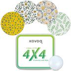 Kovoq Libre 2 & Lingo Sensor Covers Floral, Kovoq 16 Pack Freestyle Libre 2 Sensor Patches, Reusable Protecive Hard Shell Cover,