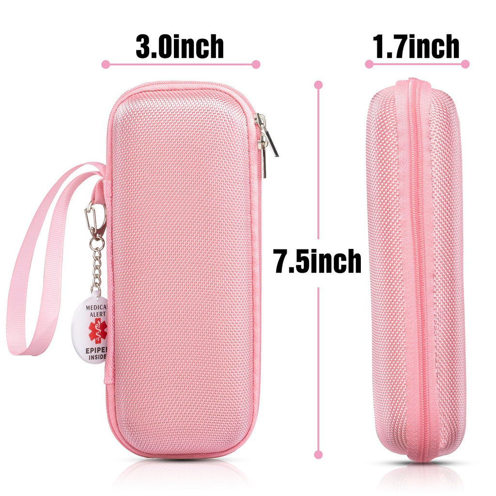 EpiPen Medical Carrying Case, Epi Pens Carrying Case for Travel, Medication Organizer Bag, Fits 2 EpiPens, Asthma Inhaler, Aller