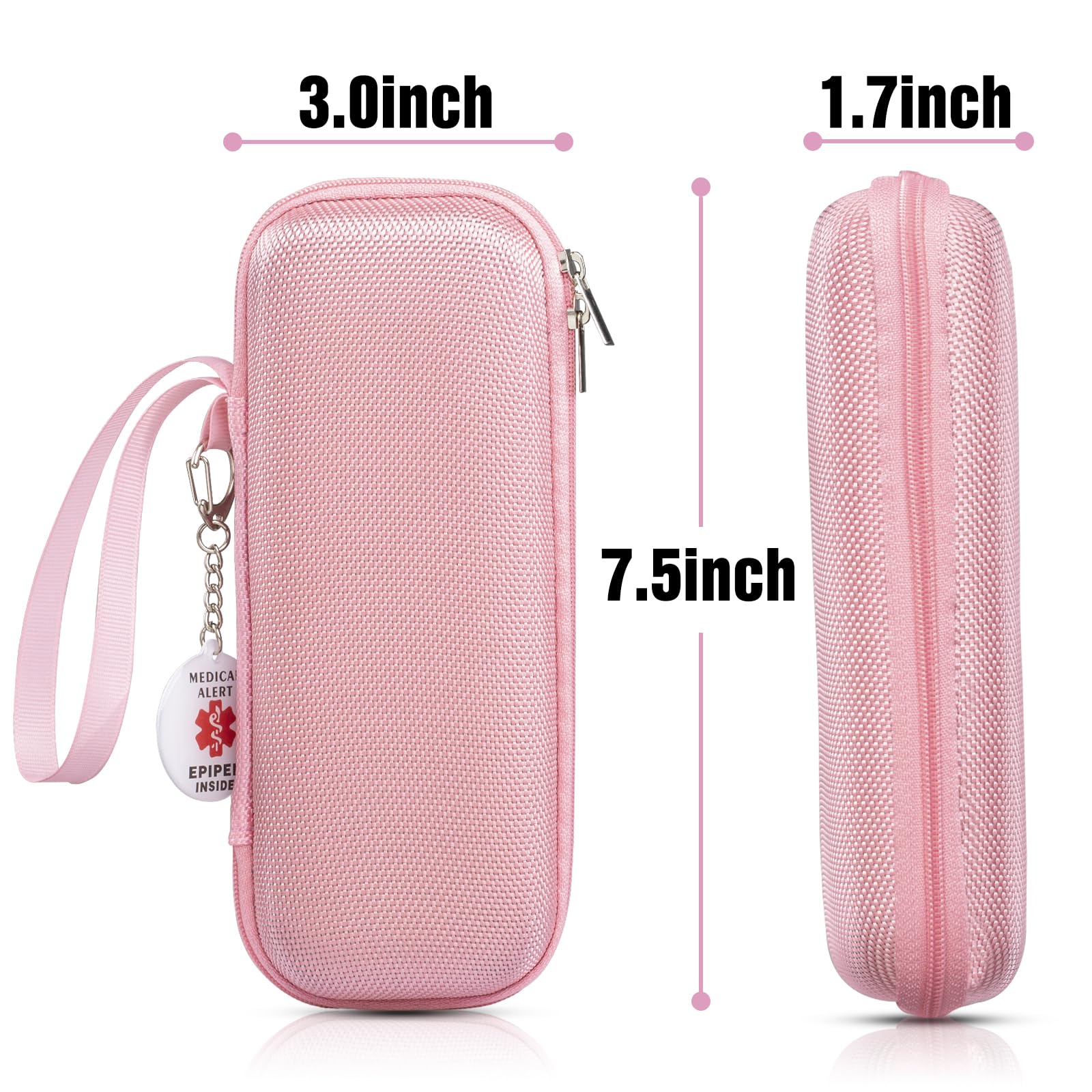 EpiPen Medical Carrying Case, Epi Pens Carrying Case for Travel, Medication Organizer Bag, Fits 2 EpiPens, Asthma Inhaler, Aller