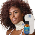 QUEEN OF THE THRONES Castor Oil Pack for Neck Less Mess, Reusable, Organic Cotton Flannel, Naturopathic Doctor Designed (Castor 