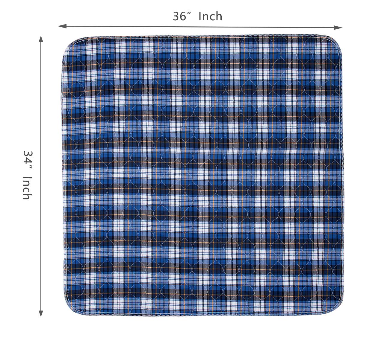 Non-Slip Bed Pads for Incontinence Washable (36 x 34|2 Pack),Waterproof Bed Pads,Adult Washable Incontinence Bed Pads for Adults