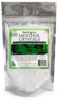 Menthol Crystals 100% Pure Organic Natural Spa Quality in 4OZ Resealable Bag