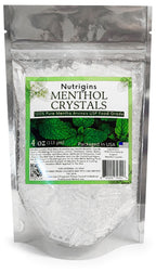 Menthol Crystals 100% Pure Organic Natural Spa Quality in 4OZ Resealable Bag