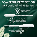 L. Organic Cotton Tampons - Regular 42 Count x 2 Packs (84 Count Total) (Packaging May Vary)
