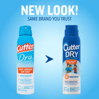 Cutter Dry Insect Repellent, Aerosol, 4-Ounce, 12-Count, Clear