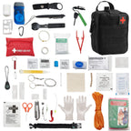 VEVOR Survival First Aid Kit, 250 Pieces, 600D Nylon Trauma First Aid Bag, Survival Gear and Equipment, Emergency Kits, for Men 