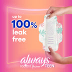 Always Radiant Teen Feminine Pads with FlexFoam, Size 1, Regular, with Wings, Unscented, 42 CT
