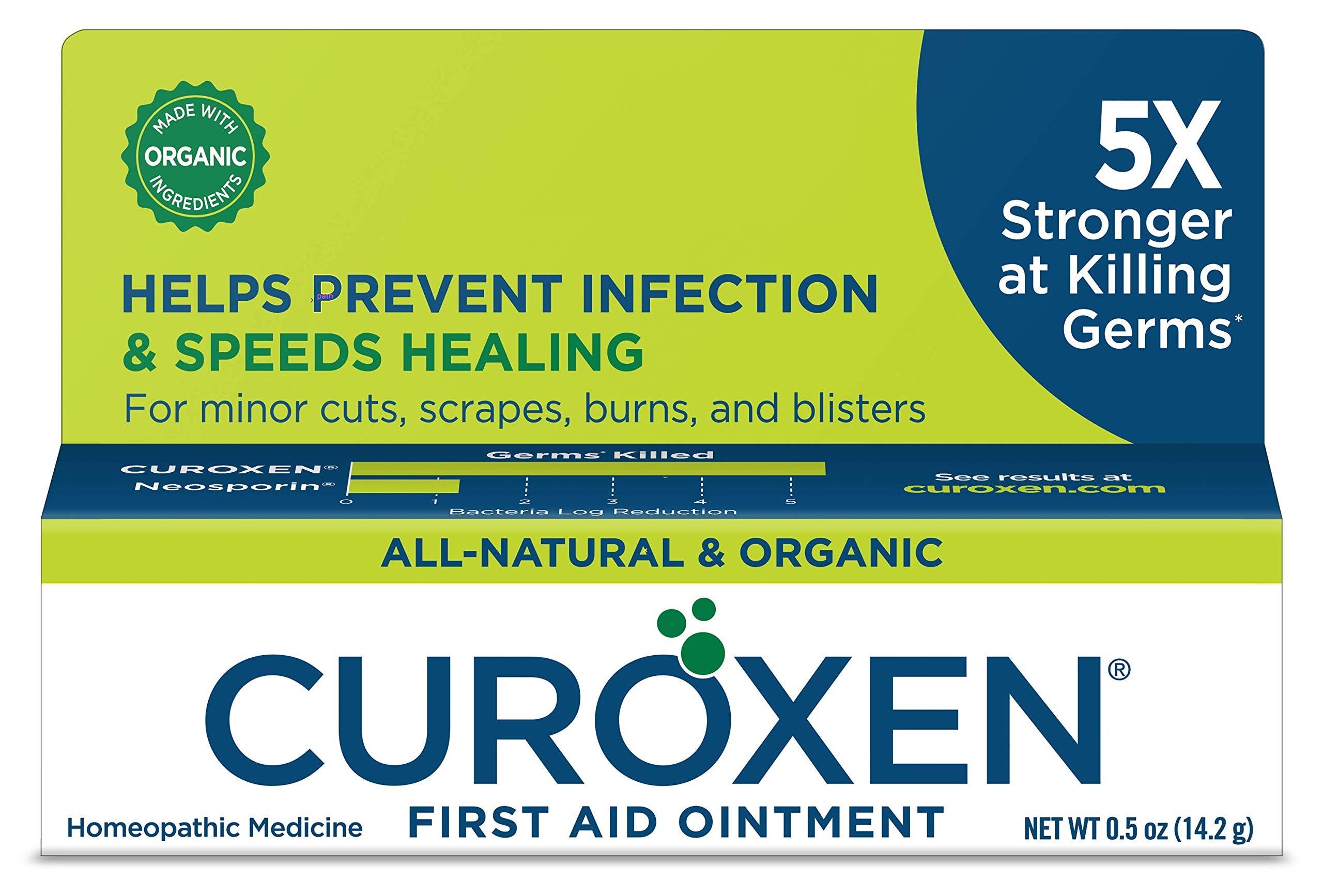 CUROXEN First Aid Antibiotic Ointment, 0.5oz | All-Natural & Organic Ingredients (0.5 Ounce)