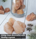 Crocon 1LB Red Aventurine Rough Bulk Natural Stone Raw Gemstone Tumbling Cabbing Polishing Mining Chakra Balancing Reiki Healing