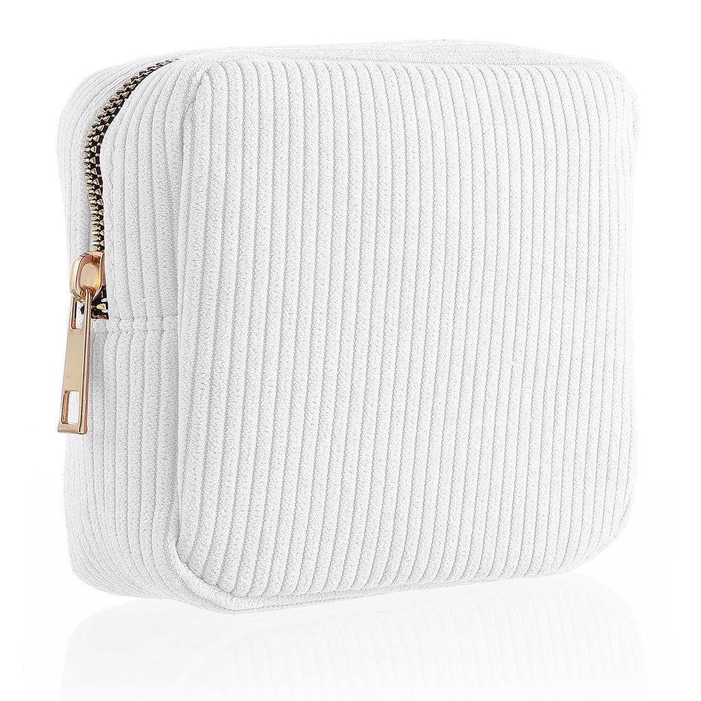 Xinjoduz 1 PCS Menstrual Bags for Teen Girls, Mini Corduroy Travel Period Bag for Sanitary Napkin Storage Portable Makeup Pouch 