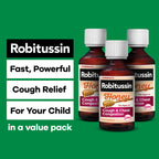 Childrens Robitussin Honey Cough and Chest Congestion DM, Childrens Cough Medicine Made with Real Honey for Flavor - 4 Fl Oz x