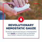 Adventure Medical Kits QuikClot Gauze - Gauze for Emergency Survival Kit, Doomsday Prepping Supplies & More - Stops Bleeding Fas