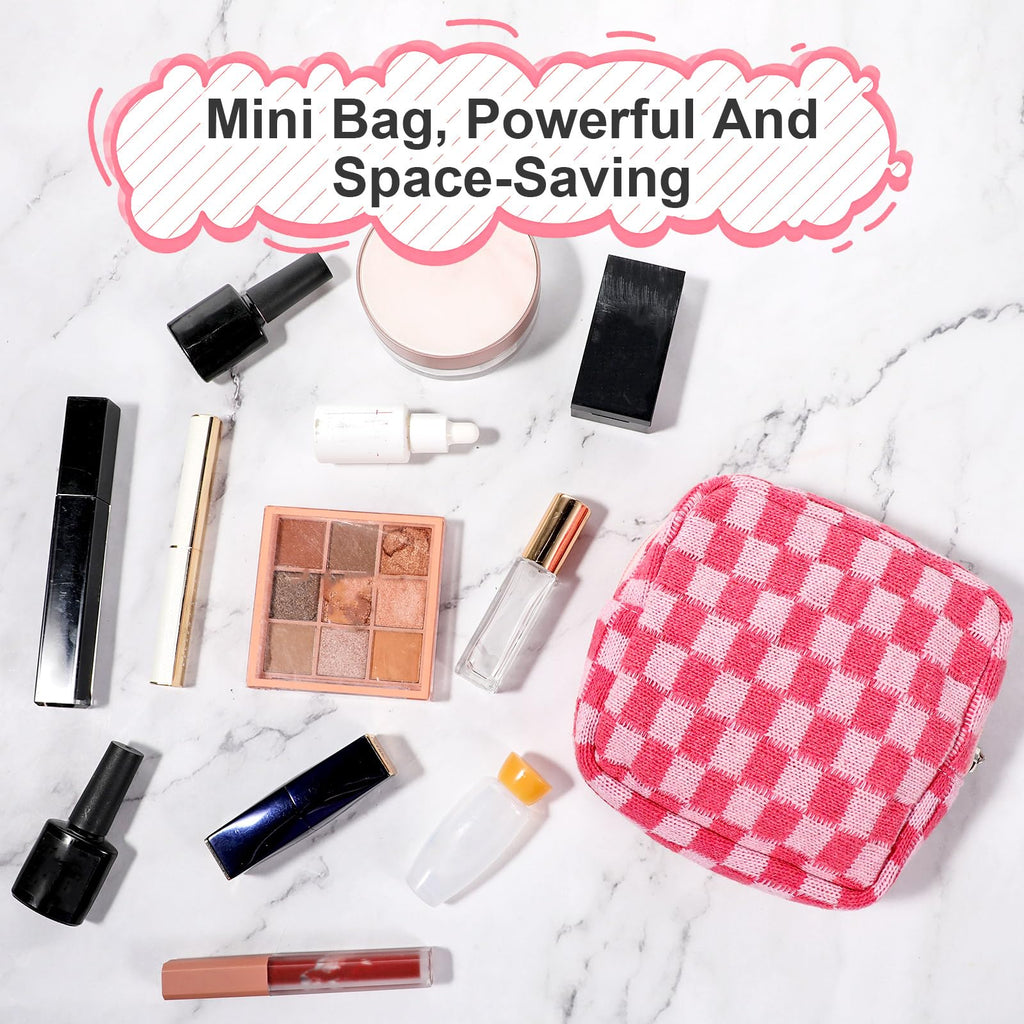 Menstrual Bags for Teen Girls, Corduroy Sanitary Napkin Storage Bag Mini Makeup Pouch Portable Period Pouch with Zipper Sanitary