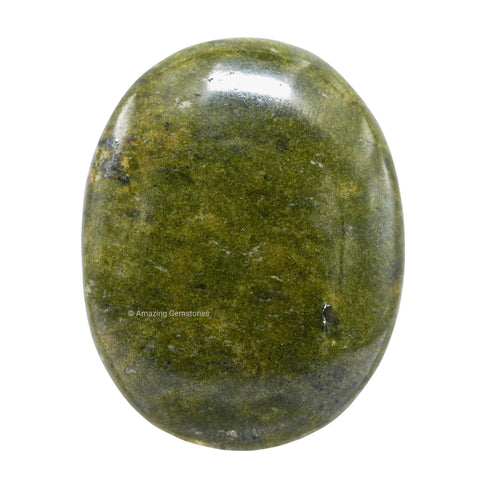 Vesuvianite Crystals and Healing Stones - Large Palm Stone Crystals Piedra - Crystal for Good Luck, Balanced Positive Energy, Me