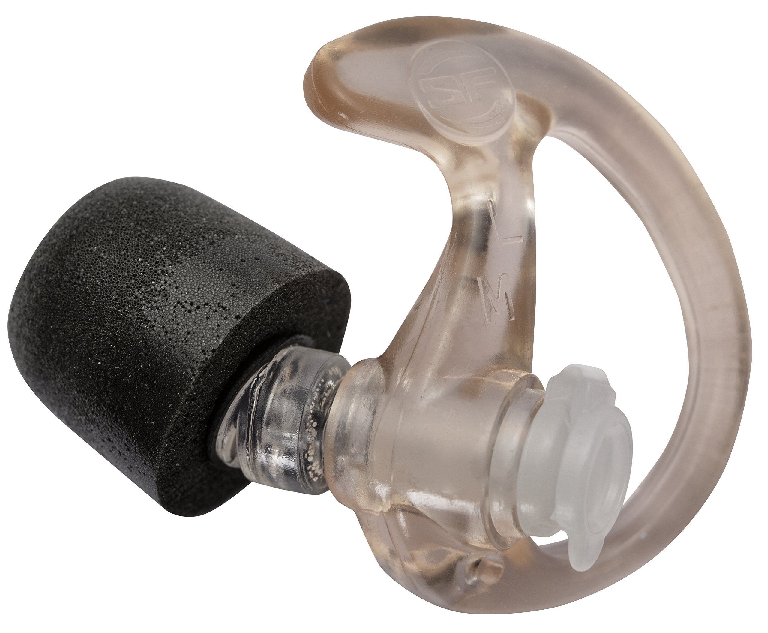 SureFire EP7 Sonic Defenders Ultra filtered Earplugs w/ Comply Canal Tips, reusable, Clear, Large