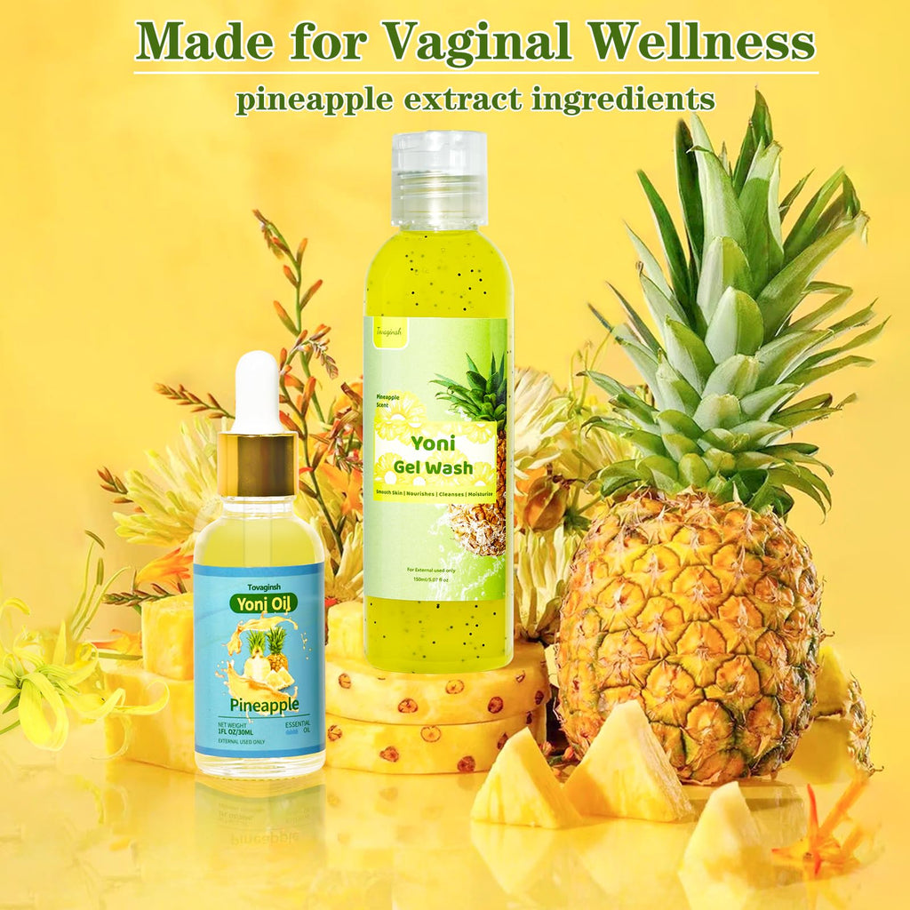 Natural Yoni Wash Yoni Oil Set, Feminine Wash for Women ph Balance, Yoni Oil for Vagina Moisturizing, Feminine Oil Intimate Vagi