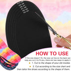 Velmitten 3 Pairs No Show Socks Sockless Shoe Liner Washable Barefoot Shoe Insoles No Slipping Inserts(Novel Style)