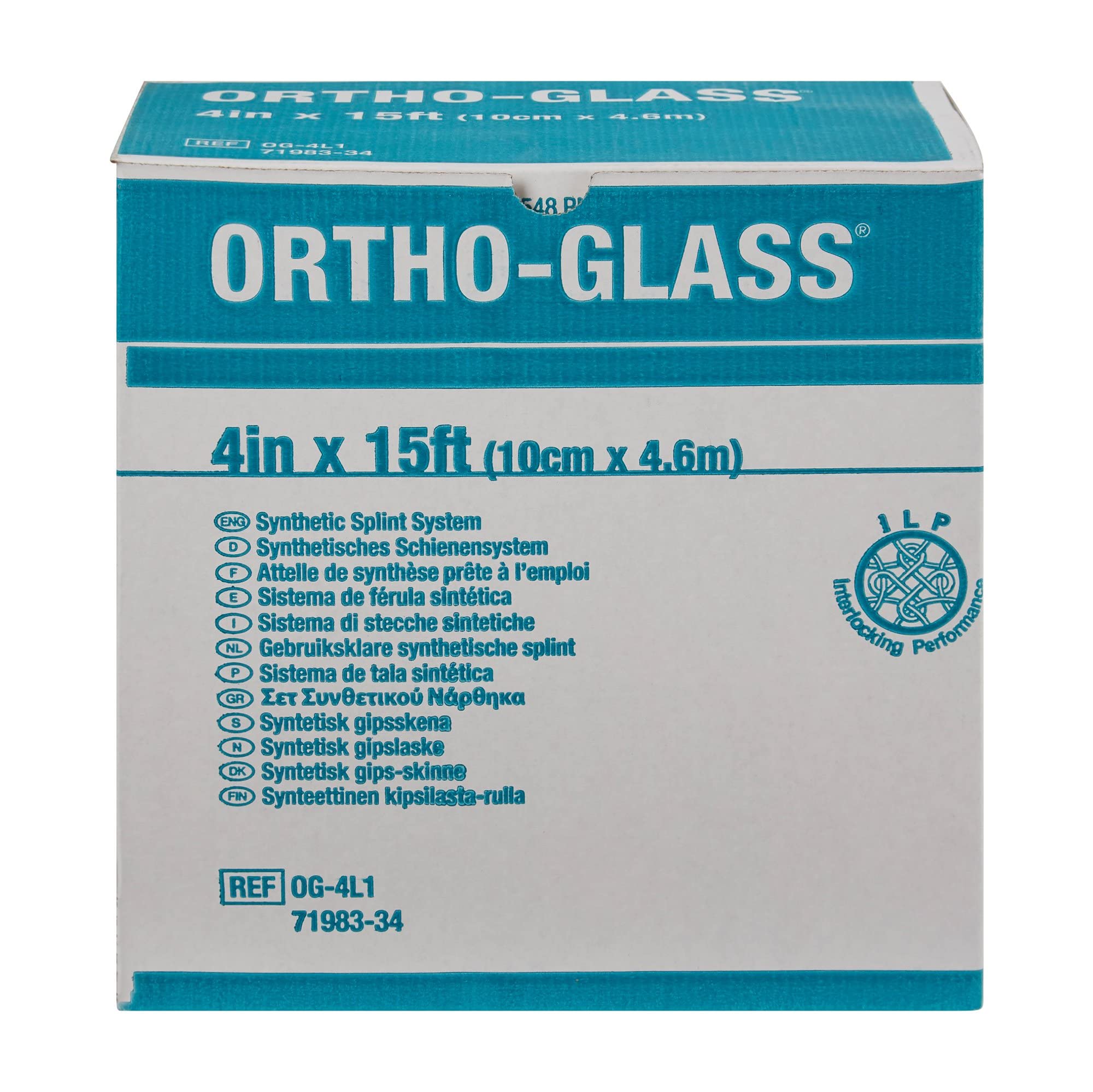 Ortho-Glass Splint Roll 4 Inch X 15 Foot Fiberglass White, OG-4L2 - Sold by: Pack of One