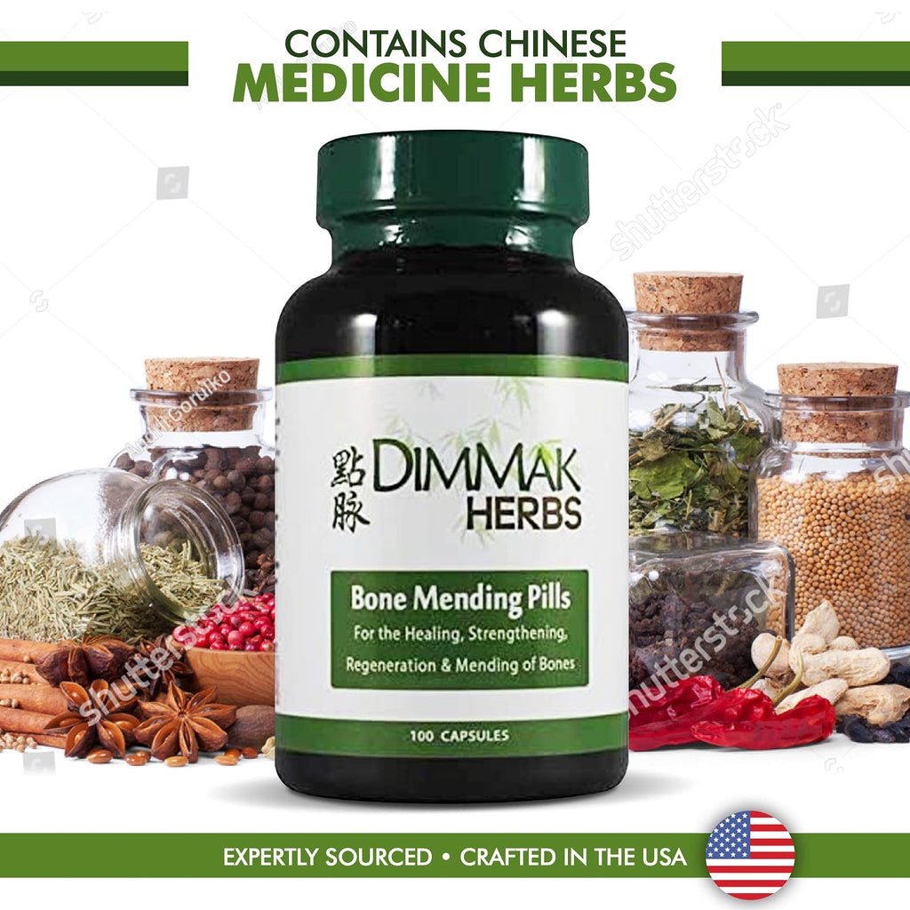 Certified Organic Bone Mending Pills by Dimmak Herbs, Bone Fracture Healing Supplement, Bone Strengthening Pills, Chinese Medici