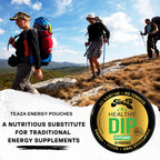 TeaZA Herbal Energy Pouches, Nicotine Free Tobacco Free Smokeless Alternative Snuff, Made with Green Tea Caffeine Dip Pouches, P