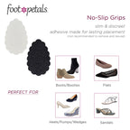 Foot Petals No Slip Grips, Traction Pads, Prevent Shoe Sliding in Womens Heels, Pumps, Boots, Wedges, Flats, Sandals