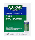 Medline Curad Petroleum Jelly, White/Green, 144 Count