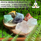 Crystals and Healing Stones, Christmas Gifts Healing Crystals Set, Natural Crystal for Beginners for Anxiety Relief, Meditation,