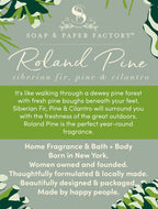 Soap & Paper Factory Roland Pine 3.65 Oz Reed Diffuser Oil Refill