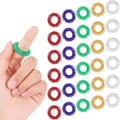 Blulu 50 Pcs Acupressure Rings Spiky Sensory Finger Rings Spiky Finger Acupressure Set for Teens, Adults, Silent Stress Reducer 