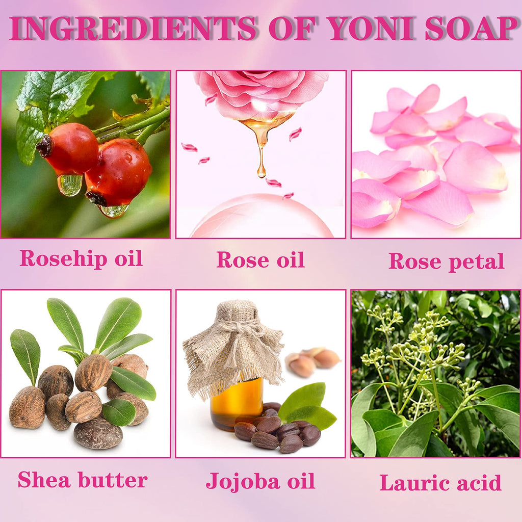 Yoni Soap Bars PCS Of 2, Ph Balance for Women Yoni Wash Vaginial Deodorants, Organic , Handmade Vagina Soap Natural Feminine Was