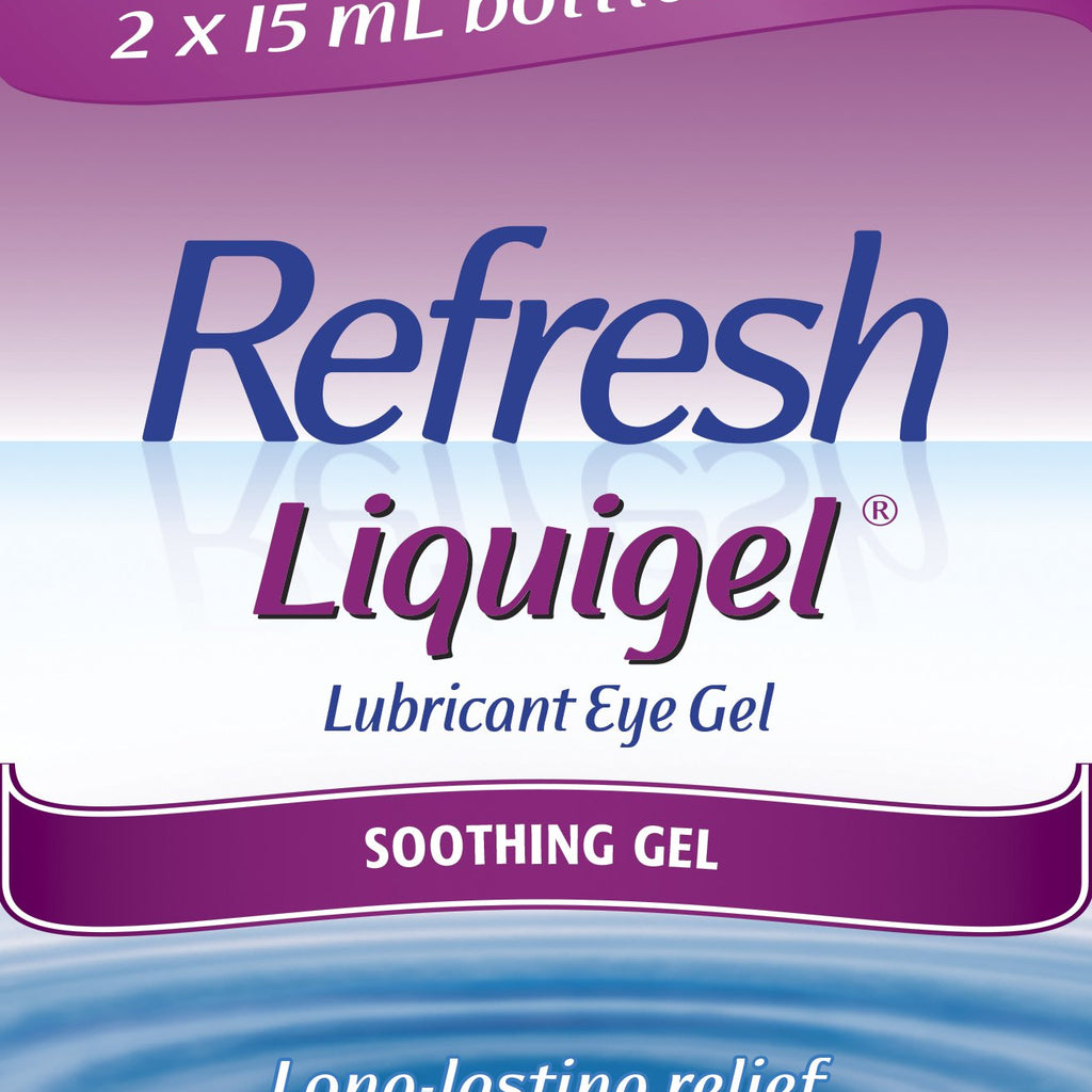Refresh Liquigel Lubricant Eye Gel, 2 Bottles 0.5 Fl Oz (15mL) Each Sterile (30mL)
