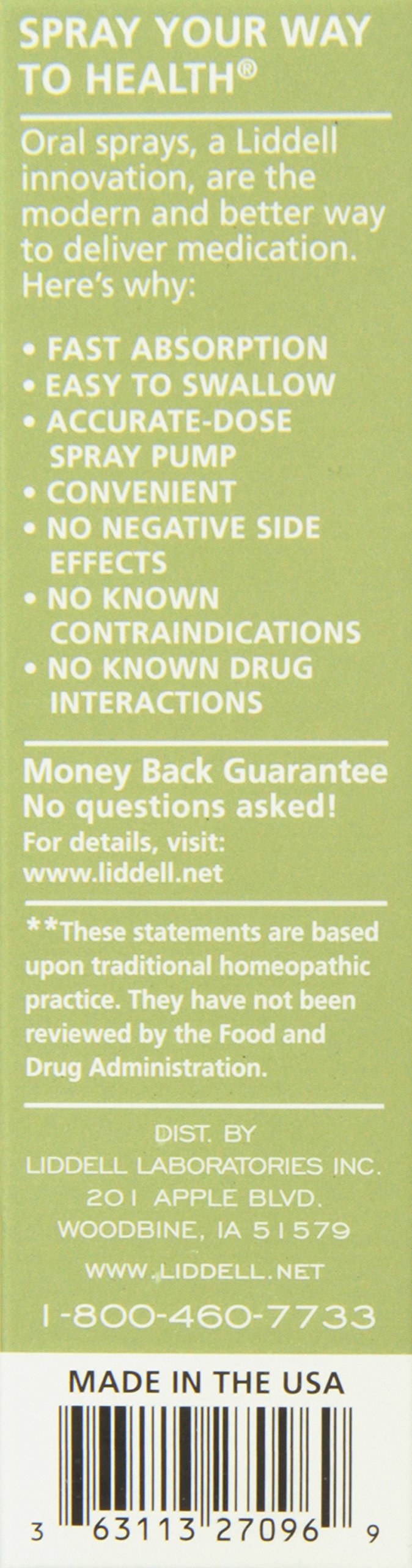 Liddell Homeopathic Letting Go Anxiety Spray, 1 Ounce