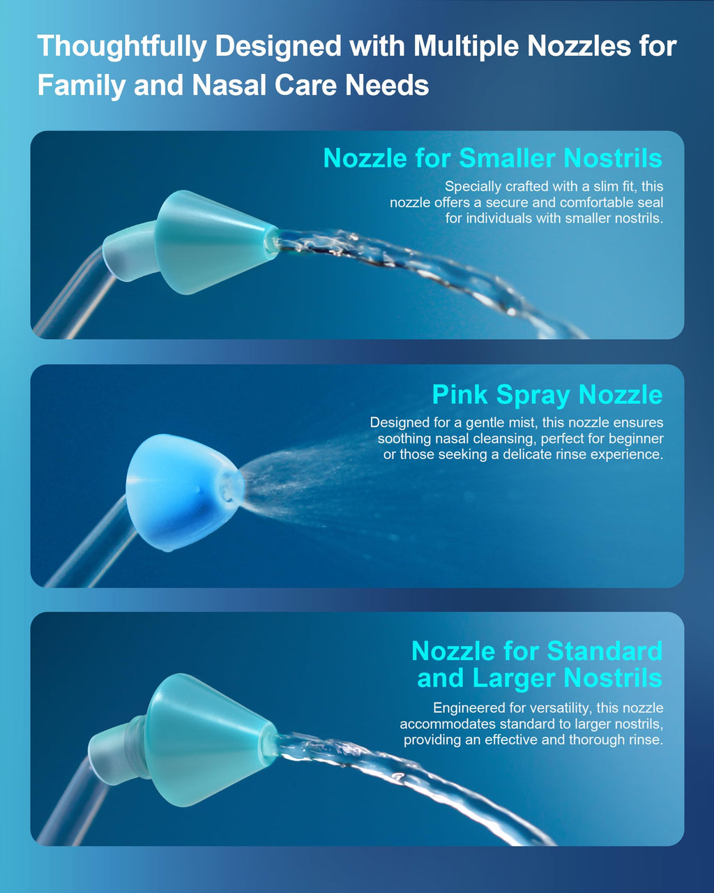 MAOEVER Sinus Cleaner Machine, Cordless Nasal Rinse Machine for Sinus Relief & Nasal Care, Electric Neti Pot Nasal Irrigation Si