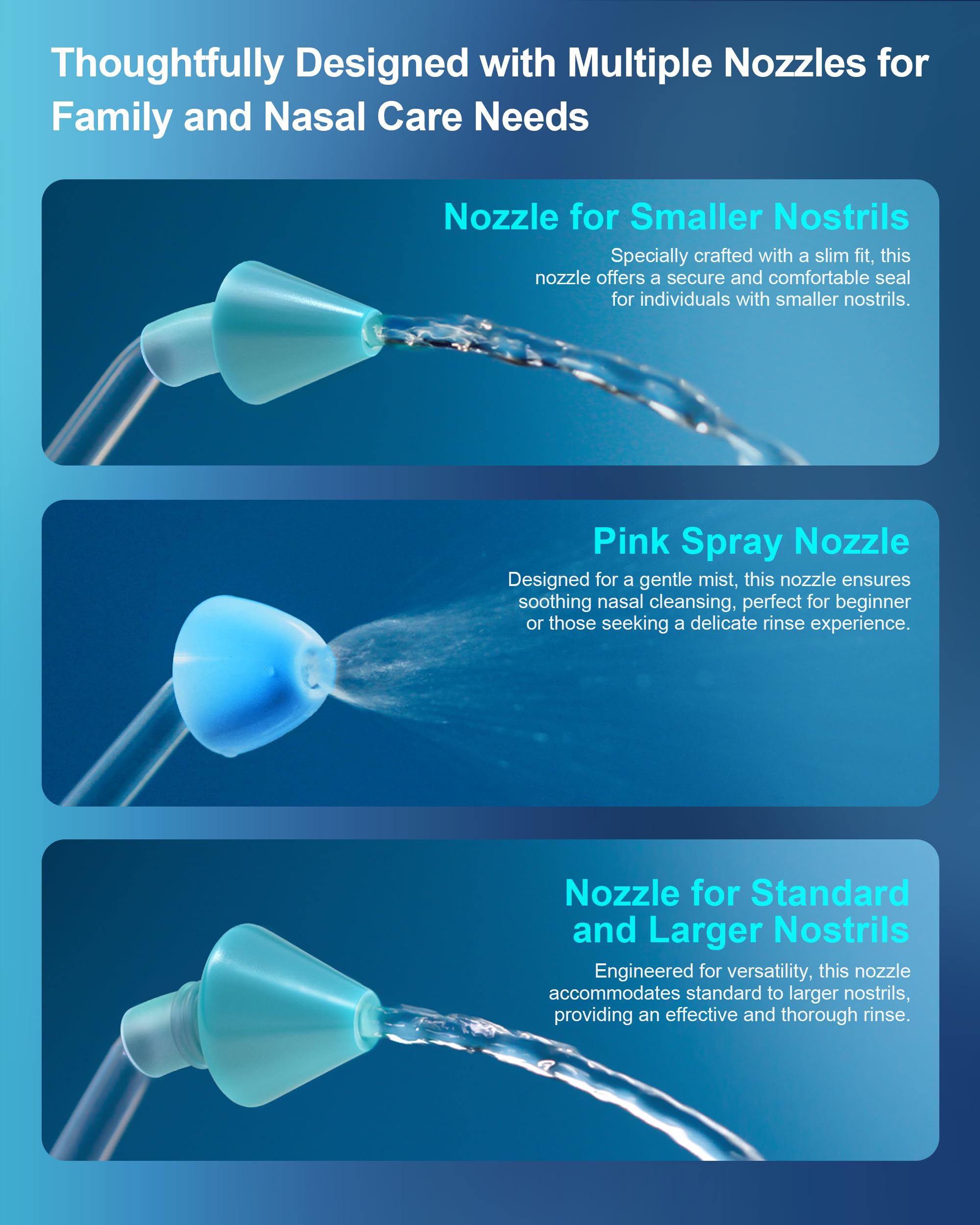 MAOEVER Sinus Cleaner Machine, Cordless Nasal Rinse Machine for Sinus Relief & Nasal Care, Electric Neti Pot Nasal Irrigation Si