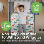 2X Potty Training Waterproof Bed Pad- Night Time Bed Protector Excellent for Toilet Training, Incontinence & Bedwetting, Reusabl
