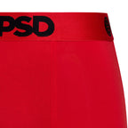 PSD Mens Boxer Briefs - Infrared Solid, 7 Inch Inseam, Moisture-Wicking, 4-Way Stretch, Boxer Briefs for Men Pack